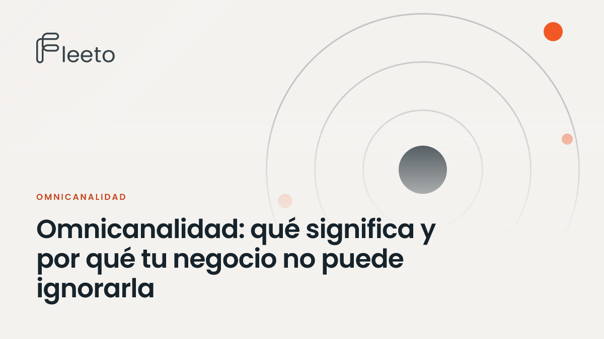 Portada del artículo «Omnicanalidad: qué significa y por qué tu negocio no puede ignorarla», con el título sobre un fondo claro y círculos concéntricos
