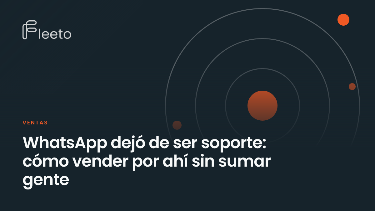 Portada del artículo sobre cómo vender por WhatsApp sin sumar personal